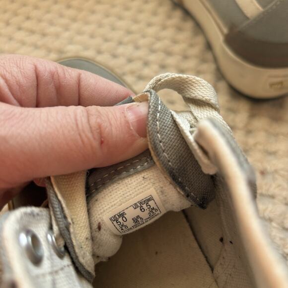 Vans Sk8-Hi Stacked Platform Shoes Women's Size 6.5 Men's Size 5 Gray - Picture 4 of 5